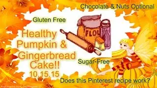Healthy Pumpkin Gingerbread Cake !10.15.15