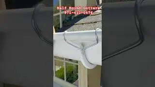 Half Round Gutters: Classic Style, Superior Drainage & Easy Maintenance #Shorts #GutterUpgrade