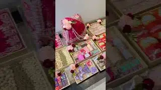 wedding dress tray packing items please subscribe my channel