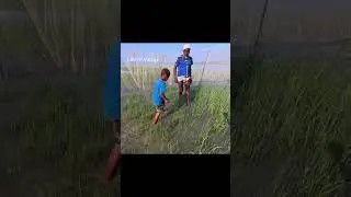 Awesome Small Boy Catching River Big Fish in Hand #shorts