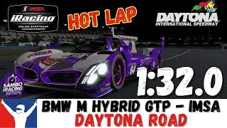 iRacing BMW GTP Daytona Guide Lap - How to do Daytona Road in the BMW M Hybrid V8
