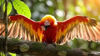 The Scarlet Macaw is one of the most striking and colorful parrots in the world,. 🦜