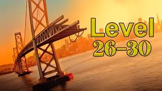 Bridge construction simulator level 26 to 30 | Bridge construction gameplay