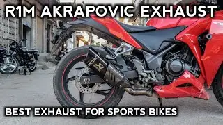 R1M AKRAPOVIC EXHAUST INSTALLATION IN CBR 250R | BEST EXHAUST FOR CBR 250R