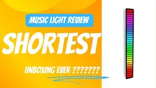 Shortest Unboxing Ever! 🎵 RGB Music Level Lights - Give Your Sound Color!