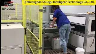 Hit-pot tester of solar panel production line#solarpanel #solarpanelproductionline