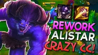 NEW ALISTAR REWORK JUNGLE - CRAZY CC! - League of Legends