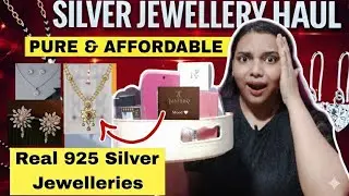 Pure Silver Daily Wear Jewellery Haul | Budget Friendly Silver Jewellery|| Amazon Haul
