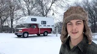 Truck Camping during a WINTER STORM