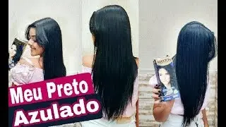 MEU CABELO PRETO AZULADO |COMO EU PINTO + SEGREDOS