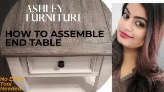 How to Assemble Ashley Bolanburg Rectangle End Table || Ashley HomeStore Furniture #assemblingwithme