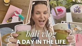 bali vlog | living in bali + productive day + strawberry matchas