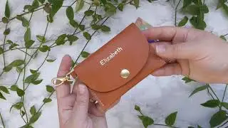 Leather Keychain Card Wallet Handmade in Canada by Fitzy