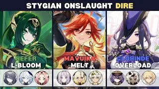 Stygian Onslaught 6.1 - Lv 6 Dire | Nefer C1, Mavuika C6, Clorinde C6 | Genshin Impact - Luna 2