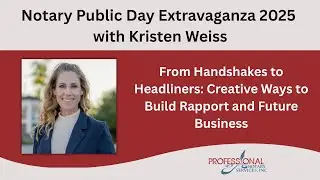 Notary Public Day Extravaganza 2025 with Kristen Weiss