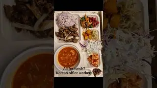 All this for Korean office worker lunch??? #food #mukbang #koreanfood #banchan #seoul
