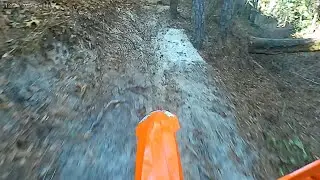 Riding the backyard enduro track - 12/26/25