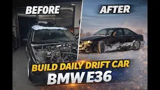 BMW E36 Build Daily/Drift Car in 6 Minutes 🛞 | Strupek_Garage