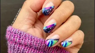 Ногти Aurora Borealis!
