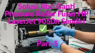 P5- Solusi Jitu! Ganti Pressure Roller Fuser HP LaserJet 9050n Sendiri ✅