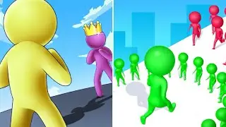 Giant Rush Vs Circle Run🟨🔵🟨Max Update All Levels Gameplay A1E1