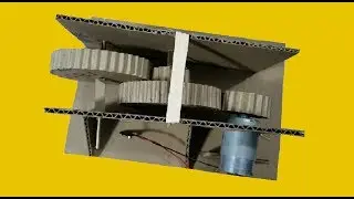 Como Hacer una Caja Reductora de Velocidad con Engranajes de carton