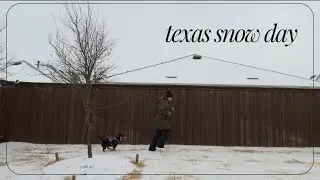 snow day in texas january 2026 | silent vlog