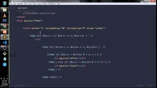 Contoh Program PHP - Membuat Kotak Catur dengan PHP
