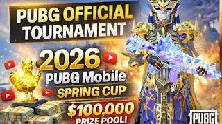 PUBG OFFICIAL TOURNAMENT 2026 | PUBG MOBIlE SPRING CUP | BIGGEST PRIZE POOL