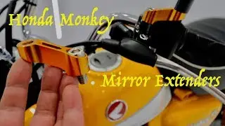 Honda Monkey 2019 — Установка расширителей зеркал (2-й мод Monkey)