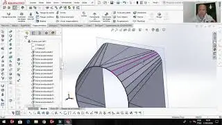 SolidWorks - Dobra com Loft.