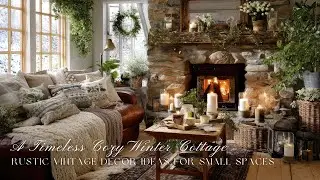 A Timeless Cozy Winter Cottage ❄️| Rustic Vintage Decor Ideas for Small Spaces