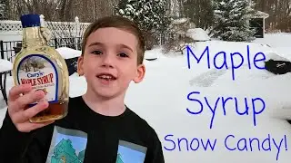 How to Make Maple Syrup Snow Candy!