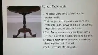 HID(ID 204) UNIT-II, Grec Roman furniture : Mrs.Anamika Mathur, GWPC JODHPUR