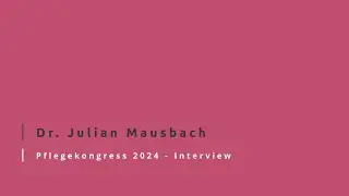 Interview mit Julian Mausbach am Pflegekongress 24