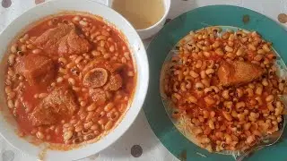 چۆنیه‌تی دروستكردنی شله ی ماش . طريقة تحضير اللوبيا . chonyti drwst krdni shlai mash . خواردنى كوردى