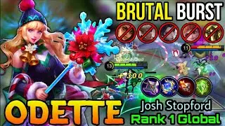 Odette Insane Ultimate Burst Damage Build - Top 1 Global Odette by Josh Stopford - MLBB
