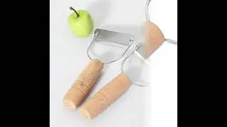 Vegetables And Fruits Peeler Stainless Steel With Wooden Handle Kitchen Tool CK228