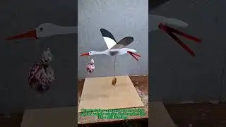 Flamingo Kinetic Art - Zero Electricity Motion Magic DIY