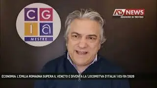 ECONOMIA: L&rsquo;EMILIA ROMAGNA SUPERA IL VENETO E DIVENTA LA 'LOCOMOTVA D&rsquo;ITALIA' | 03/01/2026