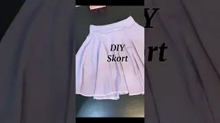 How to make a skort Easy sewing tutorial #sewing #diy #diyfashion