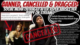 Social Media OUTRAGED!! Aspen Gets BANNED & CANCELLED After Abusing Her PUPPY On Stream!