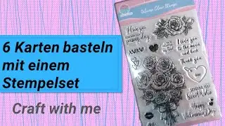 Karten Basteln mit einem Stempelset
