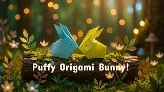 This Origami Bunny Is So Chubby! 🐰 | Easy 3D Origami | No Glue