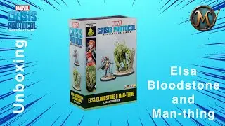 Unboxing Elsa Bloodstone and Man Thing character pack from Marvel Crisis Protocol by Atomic Mass