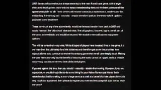 Do you believe a miracles? 2007 RuneScape coming back. Read description