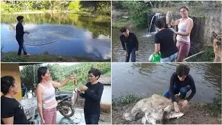 OLHA A QUANTIDADE DE PEIXES QUE PEGUEI NA TARRAFA! CONSEGUI GARANTIR O PEIXE PARA OS H&Oacute;SPEDES 
