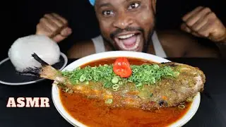 Mukbang Asmr Big FISH pepper Soup.Titi my Love,No where to be found In Japan.