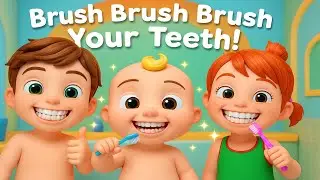 JJ Brush Your Teeth  Fun: Rhyming song with animated characters | Perfect For Kids