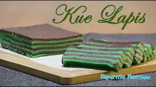 Kue Lapis met tarwebloem recept | Kue Lapis Tepung Terigu Pandan Coklat | Balapis